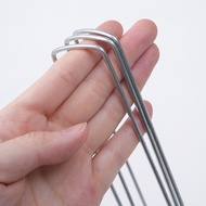 U-Shaped Galvanized Ground Nails Gardening Windproof Tent Fixed Special Ground Nails U-Shaped Ground