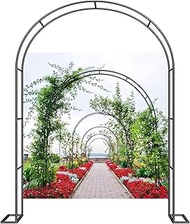 Pergola Ideal Wedding Arch Metal Garden Arbor Trellis For Land/Concrete Floors Climbing Plants Remov