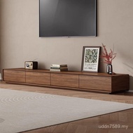 Simple Solid Wood Small Apartment Coffee Table Peach Color TV Modern Floor Combination TV Cabinet Li