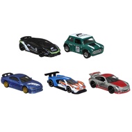 Hot Wheels Forza 5-Pack of Toy Race Cars from The Video Game, 1:64 Scale Die-Cast Vehicles: Ford, La