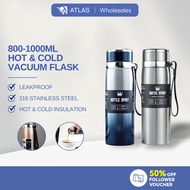 ATLAS [ FLASH SALES ] thermos bottle handle vacuum flask 316 stainless steel bottle water air 保温壶 水瓶