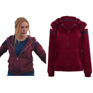 Wanda Vision Scarlet Witch Hoodie Cosplay Costume Zip Up Jacket