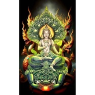 Poster Picture Of Phra In 25*42 cm No Frame Wall Mounted Auspicious Images To Enhance Feng Shui Deco