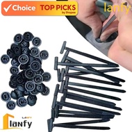 LANFY Nylon Universal Cable Tie Buckle-Heavy Duty Zip Ties Holder with Pin & Button Design Plastic C