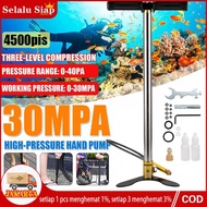 (AK5O) POMPA PCP TERLARIS BARACUDA KAKI LIPAT 4500/6000 PSI STAINLESS