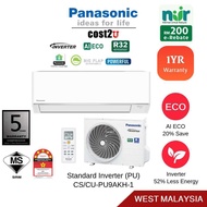 [NUR] Panasonic Standard Inverter PU R32 Air Conditioner (1.0HP/1.5HP) CS-PU9AKH CS-PU12AKH AirCond 