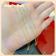 สร้อยคอทองครึ่งสลึง YHGOLD โซ่กล่อง / กลียวเอส ทองคำแท้96.5%