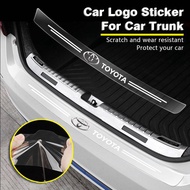 ♗Car Trunk Bumper Protective Emblem Sticker Guard Plate Auto Goods For Toyota Vios Hilux Fortuner Tr