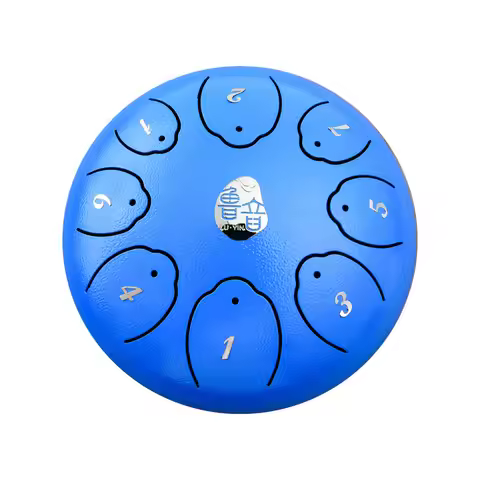 High Quality Steel Tongue Drum 6 Inch 8 Notes Handpan Musical Instrument Percussion for Beginner Kid