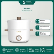 RAVELLE Multicooker 1.5 Liter - Low Watt Multifunction Electric Steamer