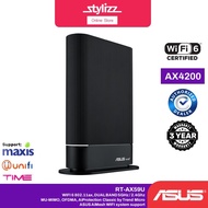 ASUS RT-AX59U AX4200 Dual Band WiFi 6 AiMesh Router supporting free network security with AiProtecti