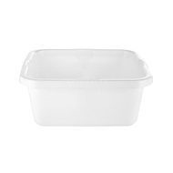 PLIM PLASTIC SQUARE BASIN 29CM WHITE