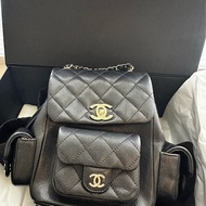 CHANE Duma荔枝皮小號後背包（黑）