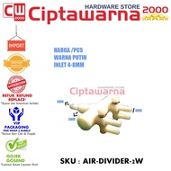 Air Divider Valve 2 Way Air Divider Valve Aerator 2 Branches + Valve CwNs