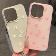 Cute Footprint Casing Iphone 17 Air 15 Pro Max 17 Pro Max 11 Pro Max 15 Plus 16 Pro Max 14 Plus 14 P