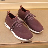 NV20 Italy Loro * LP Men's Shoes Flying Knit Socks Shoes Summer Breathable Slip-On Casual Men's Spor