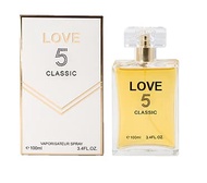 Love 5 Classic Perfume for Women (Inspired Channel no. 05) 3.4oz/100ml EDP, Natural Spray, Long Last
