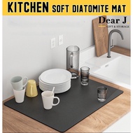 Kitchen Top Soft Diatomite Mat / Fast Absorption / Coffee Machine anti-slip mat (Dear J)