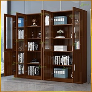 Solid Wood Desk Bookshelf /Home Bookshelf/Home Glass Door  Bookshelf/Solid Wood Bookshelf Cabine/Woo