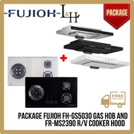 [BUNDLE] FUJIOH FH-GS5030SV Gas Hob 88cm and FR-MS2390 R/V 900MM Super Slim Cooker Hood