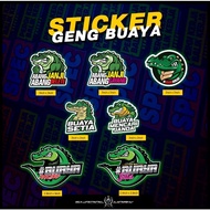 STICKER BUAYA DARAT ABANG BUKAN BUAYA, BUAYA SETIA, ABANG DELETE, FUNNY DECALS PARODY