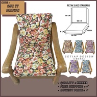 oppahome (Aa) Sarung Kusyen Segi Empat Petak 14 pcs Standard Square Cushion Cover 14 IN 1 Premium Wooden Protector