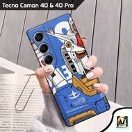 HP Tecno Camon 40 Pro 4G Case 5G/ & Tecno Camon 40 4G Latest 2025 Gundam Motif | SoftCase Tecno Camo