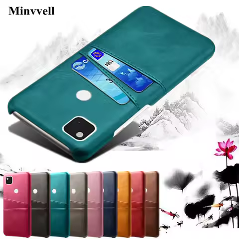 Card Wallet Phone Case For Google Pixel 4A 4 3a 3 2 Pixel4a Pixel3a Retro Slim PU Leather Cover Busi