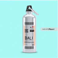 Bali Denpasar Sports Bottle Airport DPS Boarding Pass rickrolled