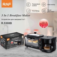 W-8&amp; Household Three-in-One Coffee Oven Toaster Multi-Function Automatic Toaster Box Mini Electric Oven Fried Egg SMEJ