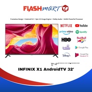 Infinix X1 Android Smart LED TV 32 inch HD Android TV with Eye Care Technology [Netflix/Youtube/Google Service