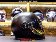 Helm Bell Bullitt Matte Black Full Face Retro Helmet Original Touring