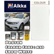 AIKKA Automotive Paint / PROTON X70 A10 SNOW WHITE / Touch Up Paint / DIY Cat Spray Tin / Car & Moto