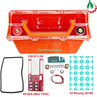 12V 4S3P 32140 45AH transparent waterproof battery case
