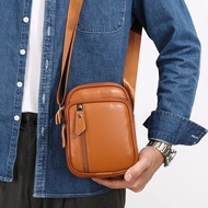 Daily Hero Sling Bag – Compact & Multifunctional Leather Men's Sling Bag | Retro Gadget Pouch