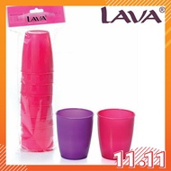 LAVA 7 OZ REUSABLE PLASTIC CUP/CAWAN PLASTIK/GELAS PLASTIK