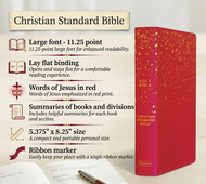 CSB Kids Bible - Pink LeatherTouch (Large Print Edition) - Christian Standard Bible