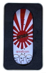 LEEFAI Pro Fingerboard Deck 34 * 96mm Op3ra V2 Handmade Wood Decks 5 Layer UV Printing Graphic (Red 