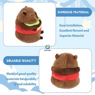 1 Piece Realistic Capybara Burger Plush, Plushie Toy, Total Height About 20cm Soft Hamburger Food St