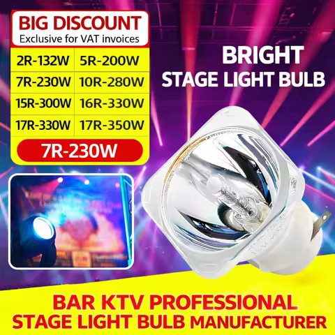 1PCS Moving Head Beam Lamp Bulb 2R 5R 7R 8R 9R 10R 14R Ballast / Power Supply 200W 230W 250W 260W 27