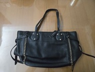 Coach 黑色真皮手袋