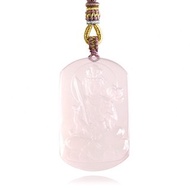 【正佳珠寶】粉晶 頂級冰粉晶 虛空藏菩薩 52.5g 粉晶吊墜