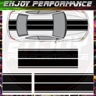 For 1Set BMW M3 M5 M6 Z3 Z4 Z8 128i 318i 328i 650i Dual Rally Racing Stripes Decals Car styling
