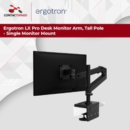 Ergotron LX Pro Desk Monitor Arm, Tall Pole - Single Monitor Mount