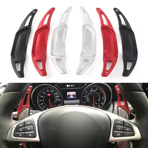 CNC Car Steering Wheel Shifter Paddle Extension Shift For Mercedes Benz GLA45 SL63 A45 C63 E63 S65AM