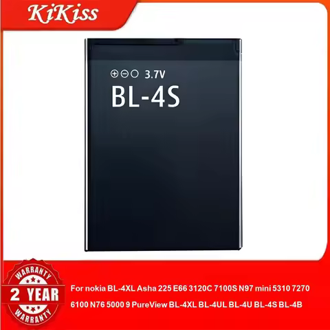 Battery For nokia BL-4XL Asha 225 E66 3120C 7100S N97 mini 5310 7270 6100 N76 5000 9 PureView BL-4XL