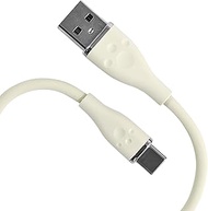 Allone ALG-SCAC02CR Silicone Cable Type A to C 0.6 ft (0.2 m), Cream, 0.6 x 0.3 x 11.4 inches (1.6 x