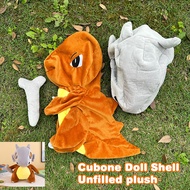 58/78Cm Pokemon Cubone Plush Toy Leather Case Holster Anime Plushie Cute Large Doll Not Stuffed Semi
