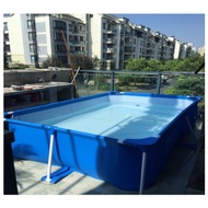 2.2M POOL INTEX ORIGINAL INTEX Swimming Pool Metal Frame Pool Kids Pool Family Pool Kolam Renang Bud