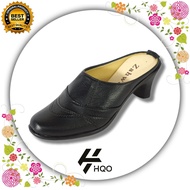 HQo Grace High Heel Black Slip-on Shoes / Women's Slip-on Loafers / Women's Formal Shoes / Women's W